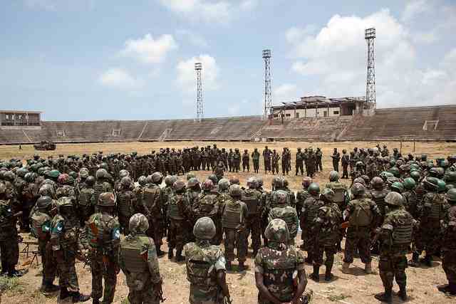 Ciidamada AMISOM oo sanado badan kadib goordhow bilaabay ka bixitaanka Stadium Muqdisho