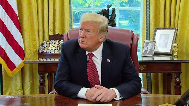 Trump: Arrin aanan waligey horey u arkin ayaan kala kulmay diyaaraddii aan ku tagay wadanka Ciraaq