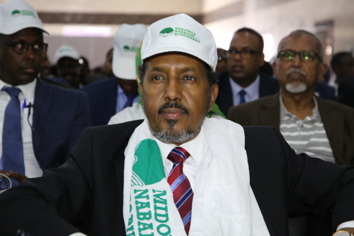 Xasan Sheekh oo shan arrin uga hadlay khudbaddiisa furitaanka xisbiga cusub