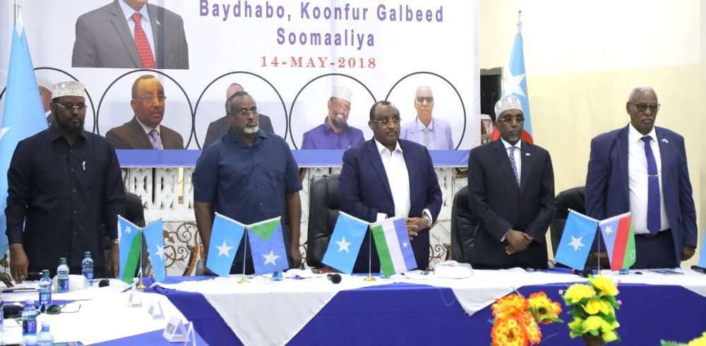 Madax goboleedyada oo jawaab kasoo saaraya warkii kasoo baxay Aqalka Sare