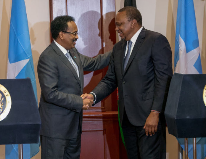 Farmaajo iyo Uhuru oo ka wada-hadlay xiisadda culus ee ka dhex oogan labada dal