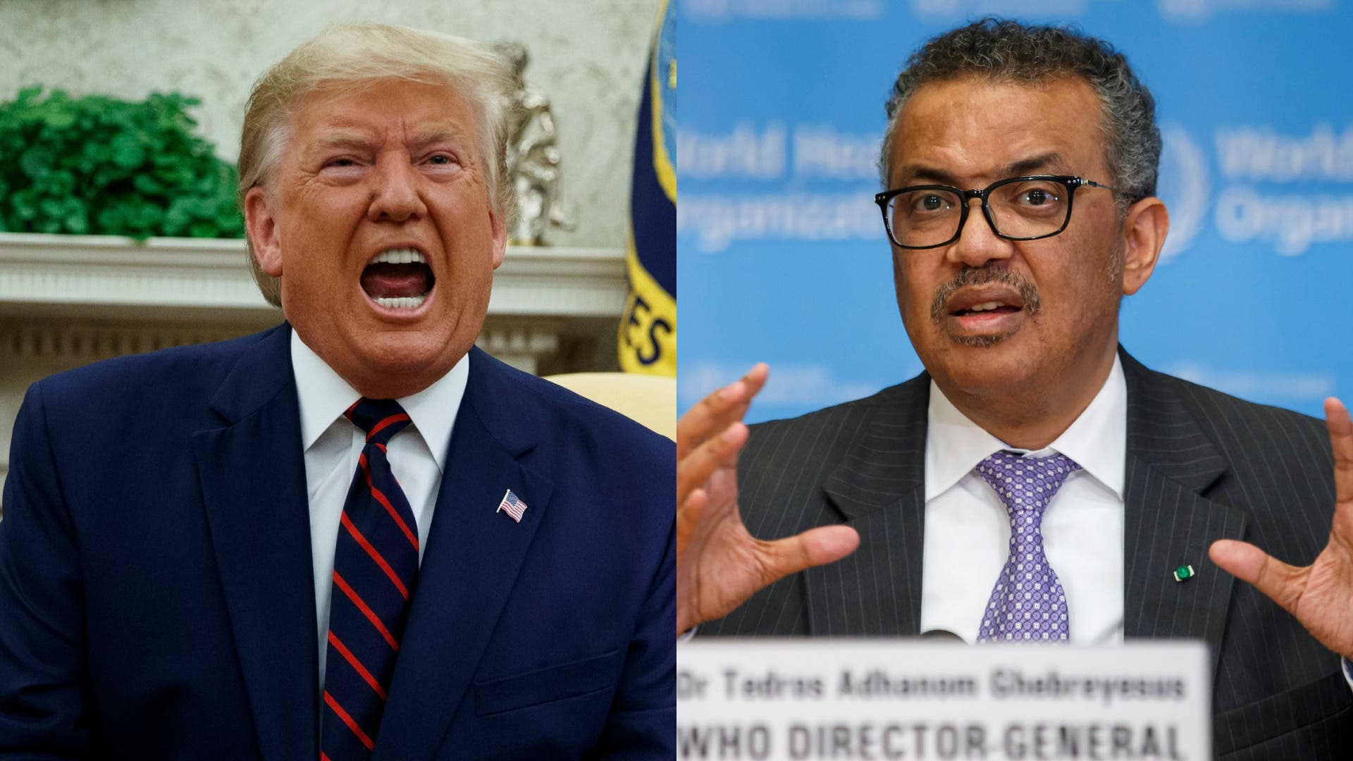 Trump oo weerar culus ku qaaday Tedros Adhanom