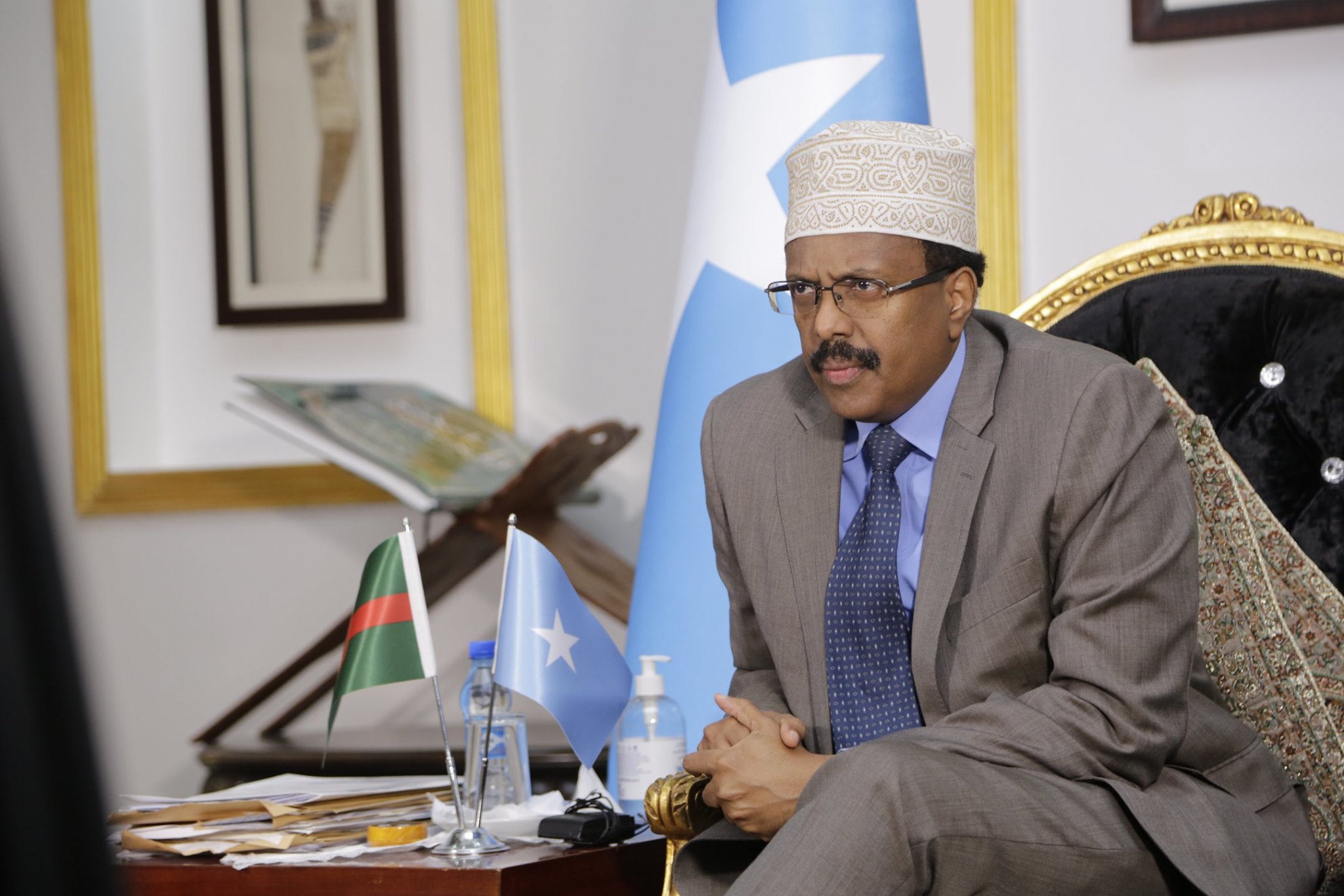 Madaxtooyada oo war kasoo saartay kulankii madaxda DF iyo dowlad goboleedyada