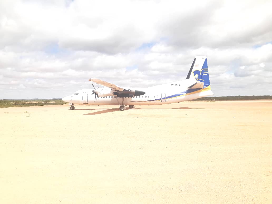 Sawirro: DF oo khubaro u dirtay garoonka Beledweyne