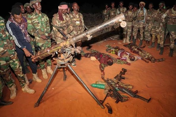 Dowladda oo soo bandhigtay jabkii ay gaarsiiyeen Al-Shabaab + Sawiro