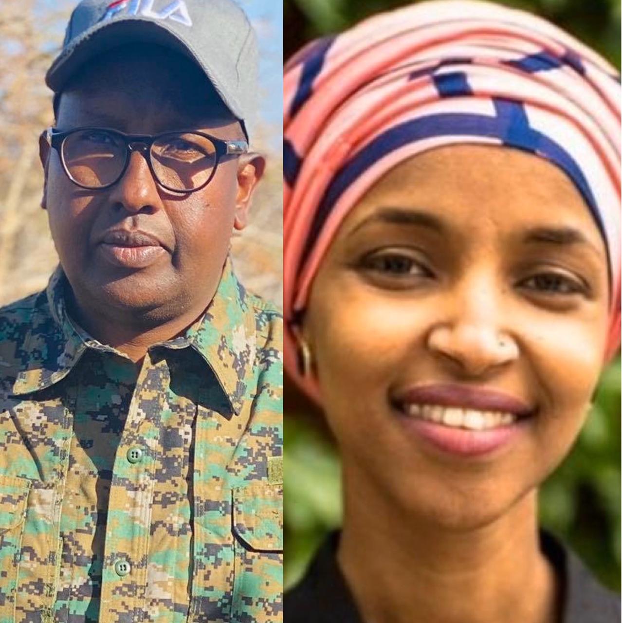 Wasiir FIQI oo u jawaabay ILHAAN CUMAR – “Dumaashi DAGAALKA nala soo gal”