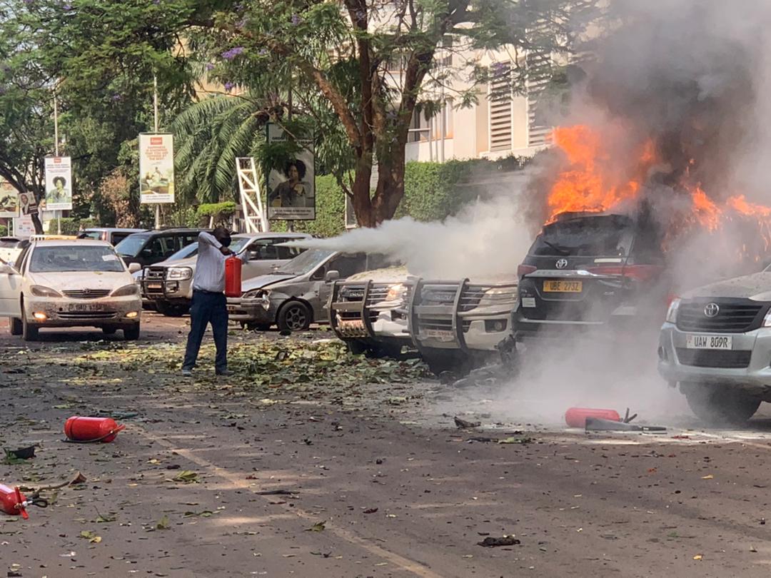 Qaraxyo xoogan oo ka dhacay Kampala + Khasaaraha