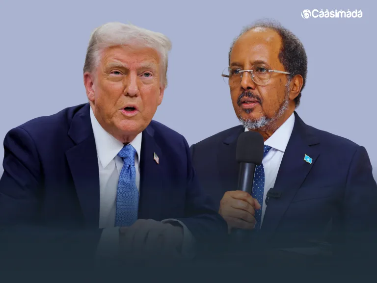Trump oo sheegay inuu la kulmay Xasan Sheekh, kana codsaday arrin yaab leh